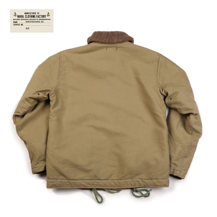 NON STOCK USN N-1 Deck Jacket Sherpa Lining Military Style Men Warm Coat 3 Colors