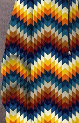 Men's Retro Print Plush Thick Long-Sleeved Coat Cardigan 3D All Over Prined Fleece Hooded Overcoat Unisex Thick Warm Jacket