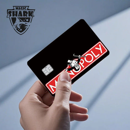Magic Shark Sugar Daddy Meme Poke Money Funny Sticker Cover Skin Protective for Small Large Chip Credit Debit Card
