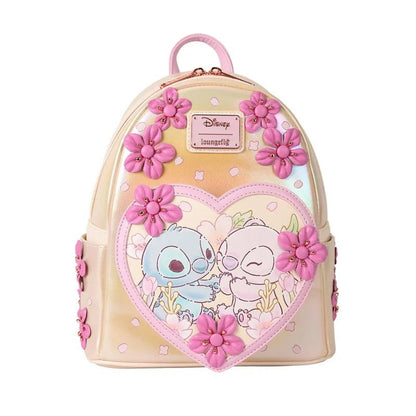 Nova carteira mochila mini Loungefly Disney A Bela e a Fera Bela Vitral Retrato