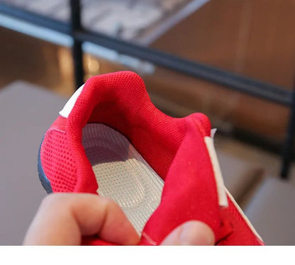 Children Sneakers Autumn New Soft Sole Lightweight Non Slip Girls Running Shoes Fashion Cross Tied Comfortable Boys Casual Shoes