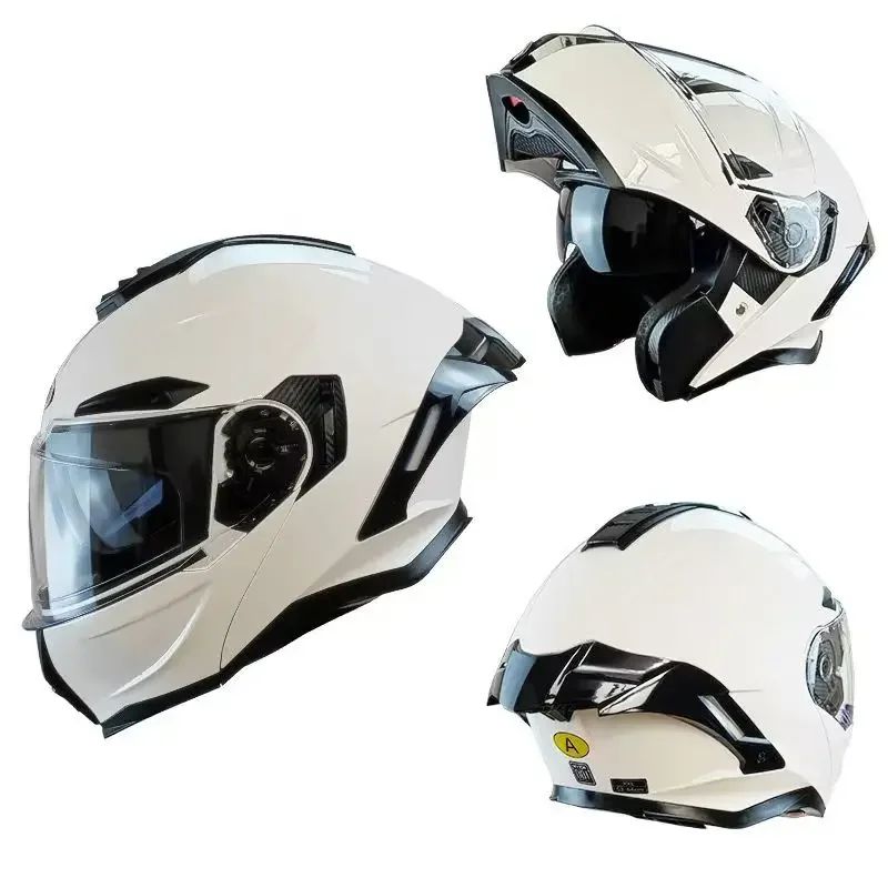 Capacete Articulado de Moto com Bluetooth Lente Dupla Off-road Capacete de Corrida Cascos para Moto Capacete de Moto Aprovado pelo DOT Para BMW
