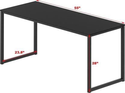 Mission 55-Inch Home Office Computer Desk, Black