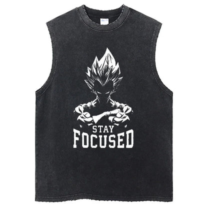Streetwear Gym Sleeveless Tshirt Vintage Sports Tank Tops Sleeveless Dragon Ball Anime Graphic Harajuku Cotton Vest T-Shirts