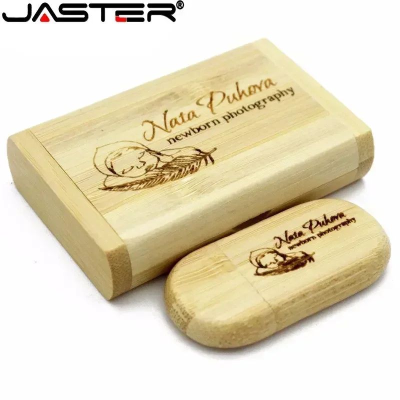 JASTER (1 PCS Free LOGO) Wooden/Bamboo USB  Flash Drive 2.0 Pendrive 4gb 8gb 16gb 32gb 64gb 128gb Memory Stick Photography Gifts