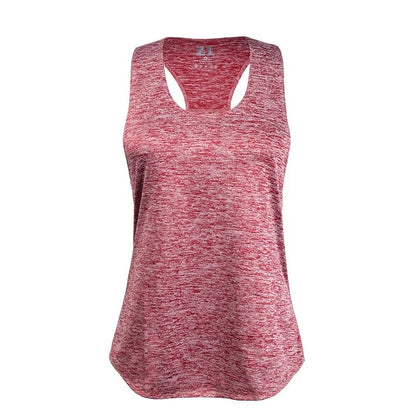 Sleeveless Racerback Yoga Tank Top,Women's Quick Dry Running Training Sports Vest Fitness Gym Top Workout Yoga Shirts