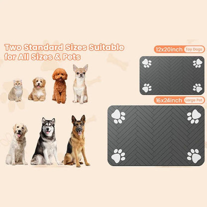 Jogo Americano para Cães e Gatos, Tapete Comedouro, Bebedouro, Alimentação para Cães e Gatos, Tapete de Secagem Rápida, Impermeável, Almofada para Comedouro de Animais de Estimação