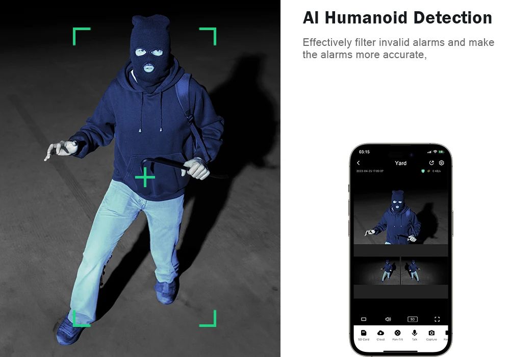 12MP Three Screen WIFI IP Camera Outdoor Three Lens PTZ Cam Ai Human Detection Waterproof Wireless CCTV Video Security Cameras