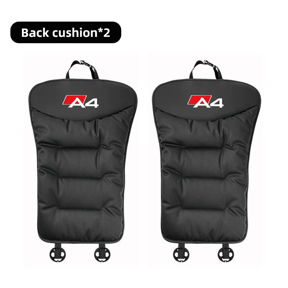 Leather Car Seat Cover Universal Four Seasons Car Front/Rear Seat Cushion for  Audi A1 A3 A4 A5 A6 A7 A8 Car Chair Protector Pad