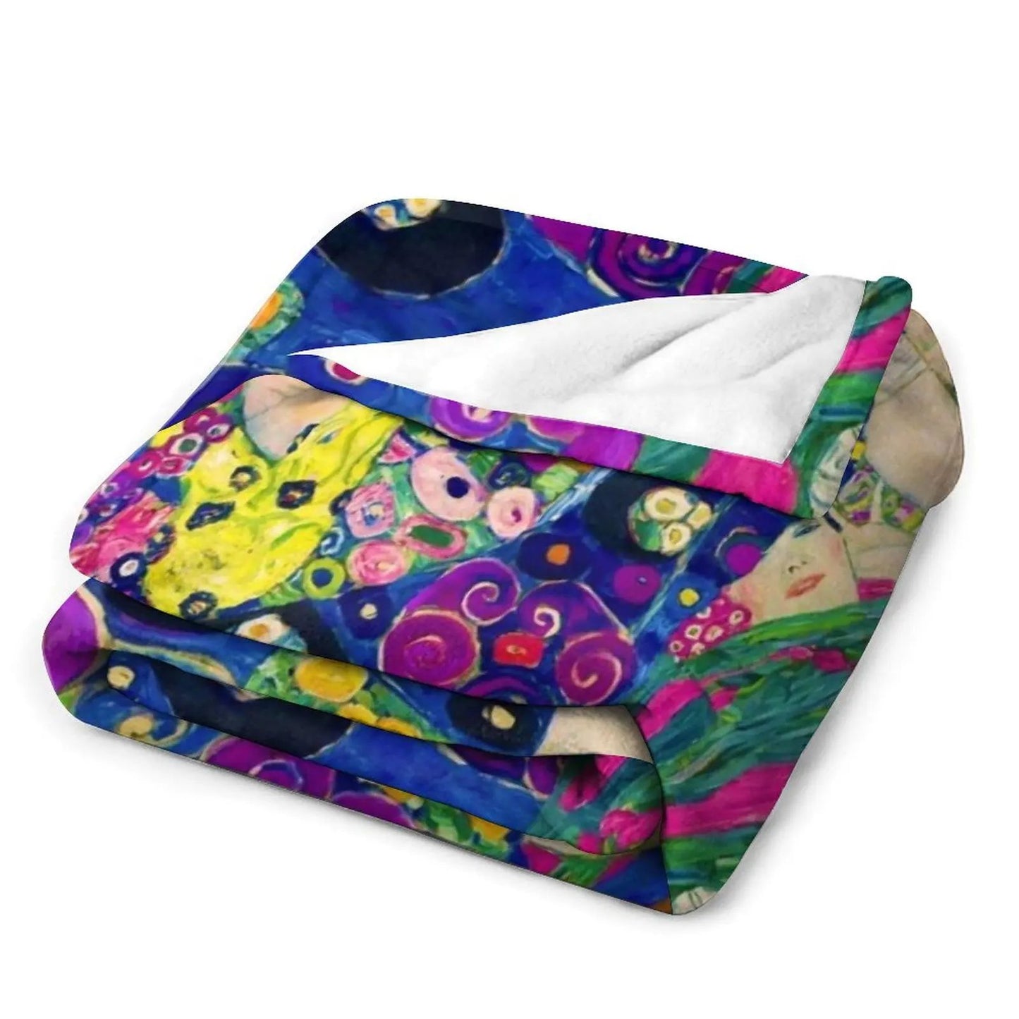 Manta Gustav Klimt Die Jungfrauen (As Virgens) Mantas Felpudas Para Cama Cobertores Decorativos