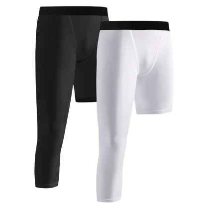 Single Leg Basketball Leggings Quick Drying 6-14 Years Teen Boys Running Football Yoga Fitness Compression Pants Sports