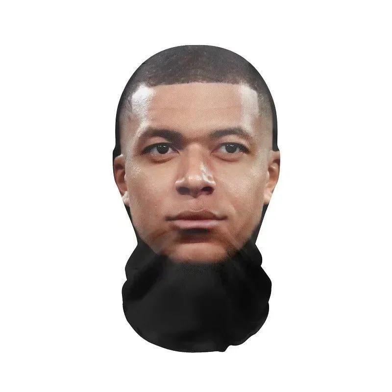 3D Printed Celebrity Realistic Face Mask Stretch Mesh Full Face Mask Men Role Play Headdress Hip Hop Balaclava Cosplay Mask