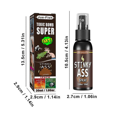 6 unidades-1 unid. 30ml Adereços de Halloween Spray Líquido de Peido Não Tóxico Bomba de Cheiro Fedorento Brinquedo de Pegadinha de Gás Malcheiroso Artigos de Festa de Brincadeira