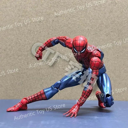 Original Ct Toys Mafex 075 O Espetacular Homem-Aranha - Ver. Quadrinhos Boneco de Ação de Anime Modelo de Presente