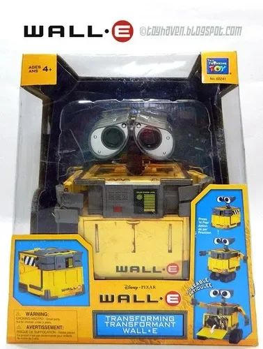 Disney Original Thinkway Toys WALL E Robô EVE Transformável Boneco de Ação Brinquedo Modelo Presente de Natal Infantil para Coleção de Crianças