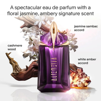 Perfume Alien Eau de Parfum Feminino Mugler 90ml - Floral Amadeirado - Com Jasmim, Madeira e Âmbar - Longa Duração