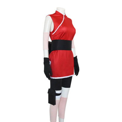 Haruno Sakura Cosplay Anime Costume Women Girls Skirt Outfit Unisex Ninja Cartoon Halloween Carnival Costume