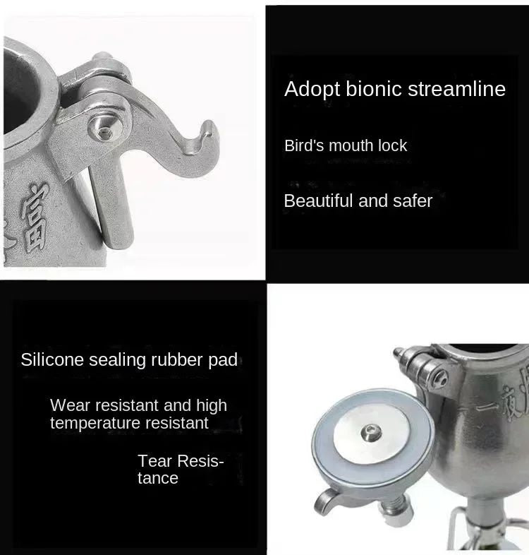 300ML 360ML 500ML Hand Popcorn Machine Open Firing Popcorn Puffing Machine Stainless Steel Mini Popper Manual Popcorn Maker