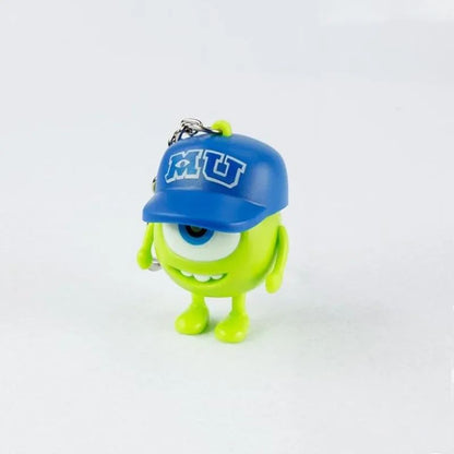 Monsters University Mike Chaveiro Luz de LED Som Anime Wazowski MrQ Bonecos de Ação Pingente Brinquedo Presente Fofo Presente de Aniversário para Crianças