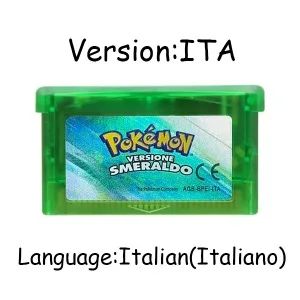 Jogo GBA Série Pokémon Cartucho de Videogame 32 Bits Cartão de Console Pokémon Emerald FireRed LeafGreen Ruby Sapphire Multi-idioma