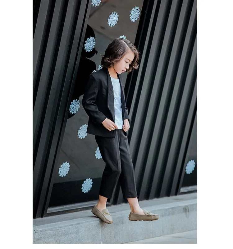 Children Loafers Shoes Boys Flat Sneakers Baby Kids Casual Shoes Toddler Girls Breathable Slip-on Shoes Soft Bottom Solid Color