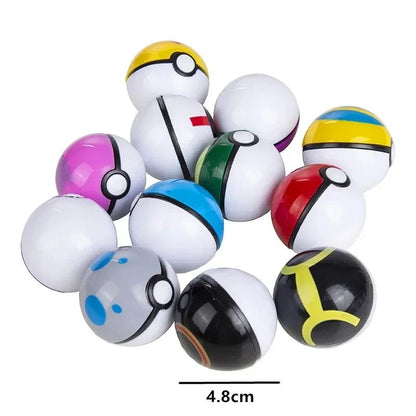 Pokemon Boneco 12 Peças/Conjunto Pikachu Pokebola Action Figure Desenho Animado Anime Boneco Kawaii Coleção de Pokebolas Presentes de Aniversário para Crianças