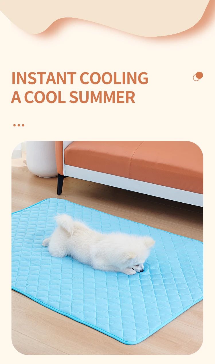 Tapete Gelado para Cães Cama para Pets Verão Tapetes para Cães Gatos Cobertor Sofá Respirável Lavável 8 Tamanhos para Cães Pequenos Médios Grandes Filhotes