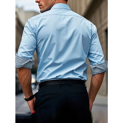 Bolubao Men Shirt Brand New Men's Fashion Long Sleeve Elastic Shirt Male Dress Smart Casual Shirts