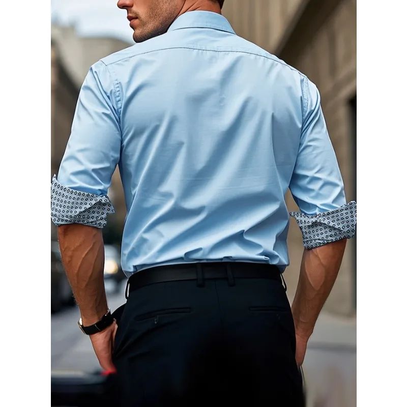 Bolubao Men Shirt Brand New Men's Fashion Long Sleeve Elastic Shirt Male Dress Smart Casual Shirts