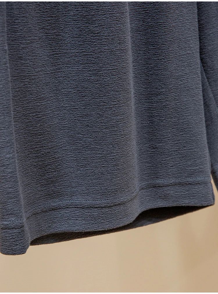 LP high-grade custom-woven cotton fabric summer men's casual elastic waist drawstring sports shorts