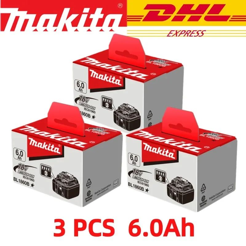 Bateria Makita 18V para ferramentas elétricas Makita 18V A bateria recarregável Makita BL1860B 18V pode substituir a BL1850B LXT400