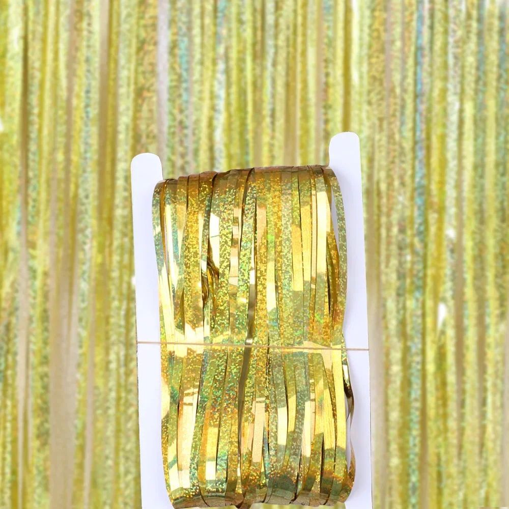 Gold Foil Curtain Fringe Pink For Backdrop Party Back Drop Photo Booth Wedding Graduations Birthday Christmas Event