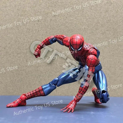 Original Ct Toys Mafex 075 O Espetacular Homem-Aranha - Ver. Quadrinhos Boneco de Ação de Anime Modelo de Presente