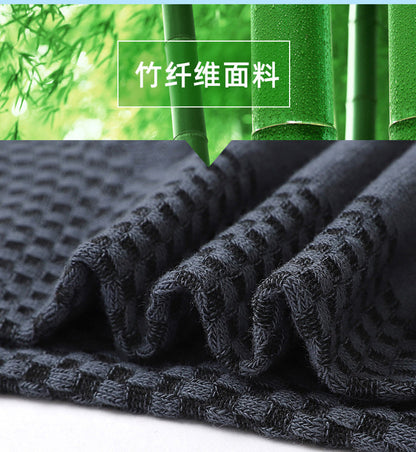 10 Pair Men's Bamboo Fiber Socks Harajuku Retro Breathable Business Man Socks Black Long Sock Deodorant Gift Set Size 39-46