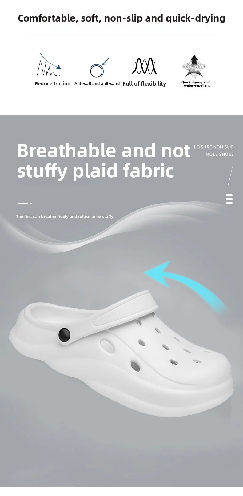 Mens Summer Beach Sandals Unisex Casual Garden Clogs Outdoor Wide Toe Cross Sandals for Ladies Non Slip House Shower Slippers