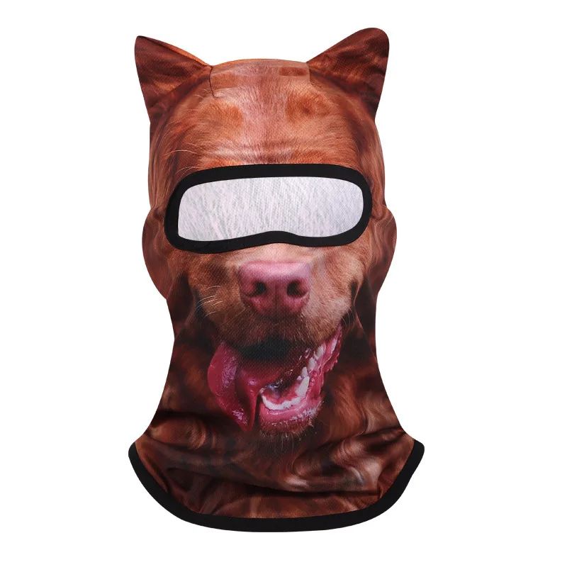 3D Cat Mask Dog Tiger Cosplay Balaclava Motorcycle Full Face Hood Mask Skiing Hat Helmet Cute Headgear Hat Halloween Party Masks