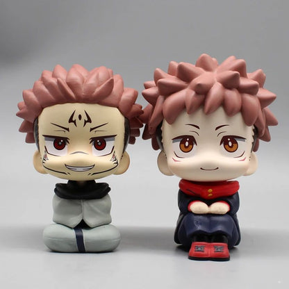 Anime Nanami Kento Ryomen Sukuna Itadori Yuji Action Figures Q Versão Jujutsu Kaisen Boneco Colecionável de PVC 10cm