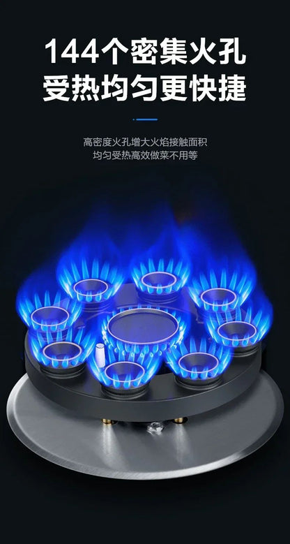 Energy-Saving Gas Cooker with Powerful Flame, Single Burner Natural Gas Cooktop for Home Kitchen AF