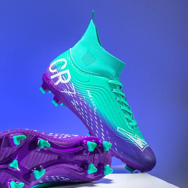 New Men Training Football Boots Ultralight Breathable Professional Soccer Shoes Soft Sport Unisex Grass Cleats Match Sneakers