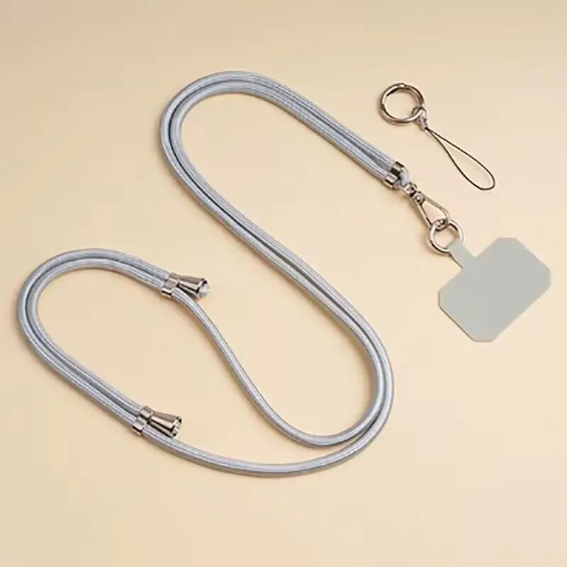 Crossbody Lanyard Necklace Strap Universal Mobile Phone Adjustment Long Hanging Rope with Clip Anti-Lost Lanyard