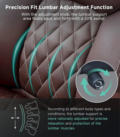 [Best Seller, Buy Now!]Big and Tall Office Chair, Executive , Adjustable Lumbar Support 3'' Double Space Wheel, Managerial Home