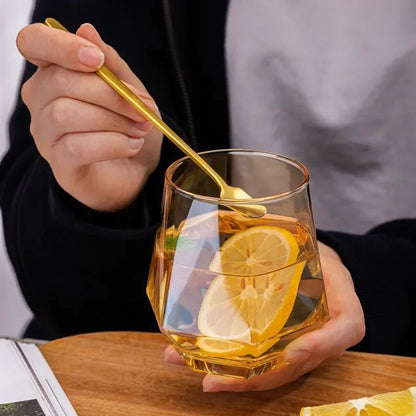 Taças de Vinho Borda Hexagonal 300ml Taça Transparente para Coquetéis Bar Festa Clube Banquete Utensílio para Beber Champanhe Limonada Água