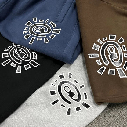 American High Street Black Sweatpants ADWYSD Pants Sunroll Fleece Zipper Pocket Men Women Cleanfit Trousers
