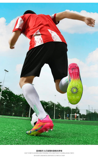 Men Football Boots Professional Society Cleats Original TF/FG Top Quality Indoor Soccer Shoes Booties Comfortable Sneaker Tenis