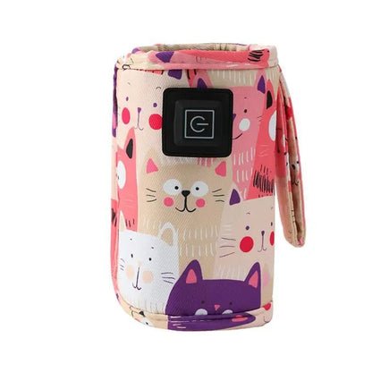 Bottle Warmer Multi Functional Bottle Heater Portable Adjustable USB Insulated Bag Baby Milk Food Warmer Tool Home Car Travel