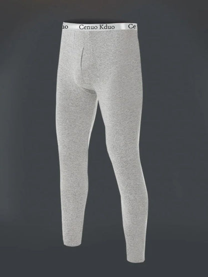 2025 Men's Thermal Underwear Pants, Slim Leggings, Fleece Thickened Skinny Warm Long Pants, Men's Warm Pants For Autumn Winter