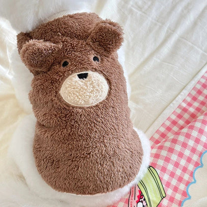 1.5-11.5kg Roupa de Inverno para Cães Suéter Colete de Pelúcia Macia para Teddy Bear Roupa Quente para Animais de Estimação Roupas Fofas para Teddy Schnauzer Roupas para Filhotes