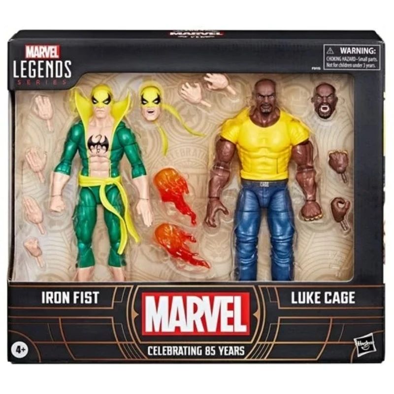Versão Original do gibi Marvel Legends 85th Anniversary Iron Fist e Luke Cage Figura de Ação Anime 1/12 Figura Colecionável Retrô