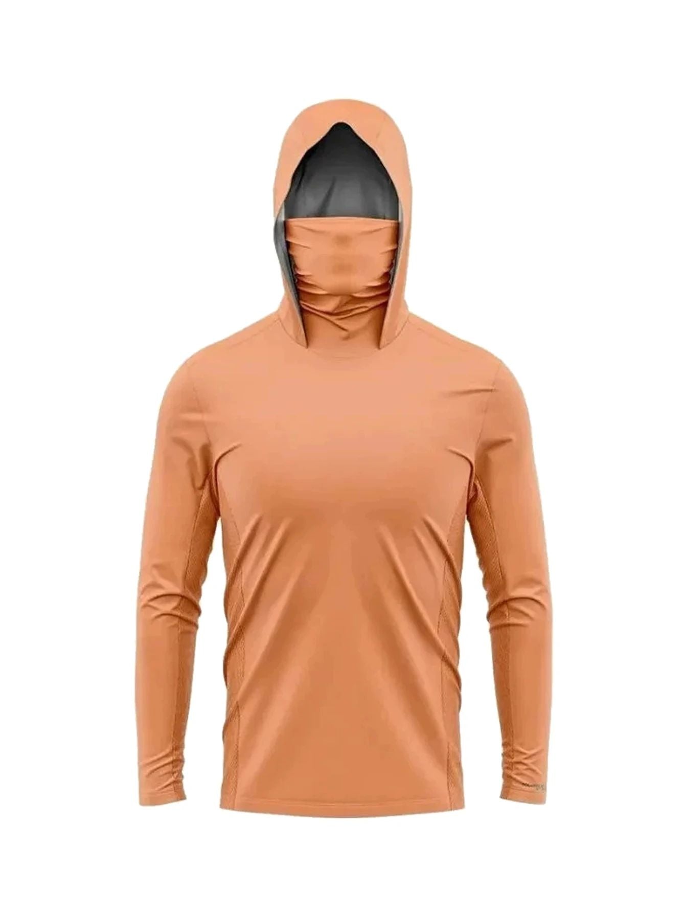 Camisas de Pesca com Capuz e Proteção Facial Masculinas Roupa de Pesca de Manga Longa Respirável