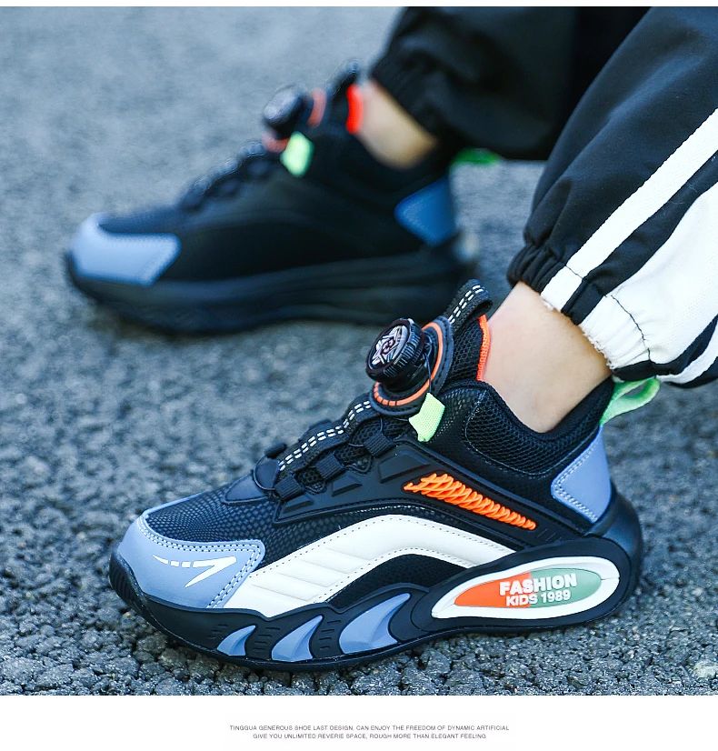 New Arrival Children Shoes Girls Boys Fashion Sneakers Comfortable Kids Sports Shoes Breathable Casual Leather Outdoor Shoe